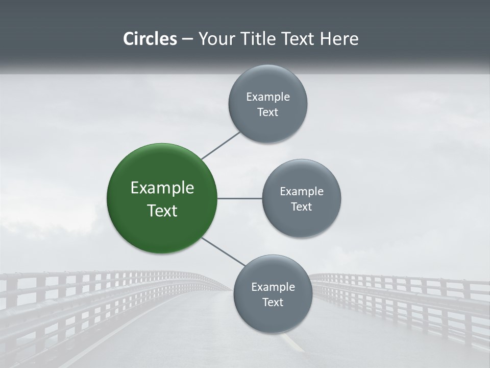 A Bridge With A Cloudy Sky In The Background PowerPoint Template