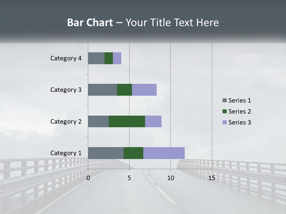 A Bridge With A Cloudy Sky In The Background PowerPoint Template