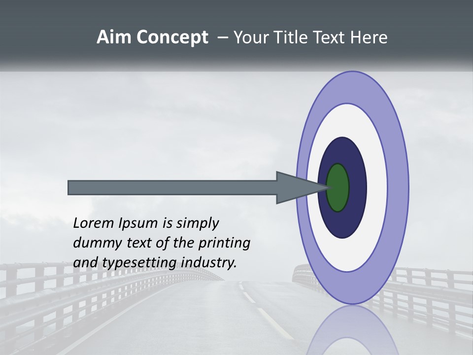 A Bridge With A Cloudy Sky In The Background PowerPoint Template