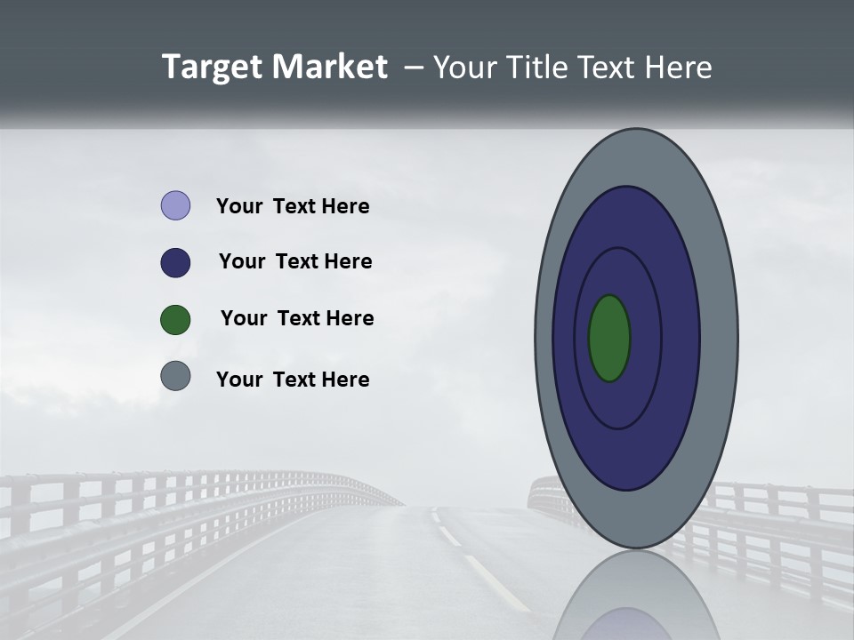 A Bridge With A Cloudy Sky In The Background PowerPoint Template