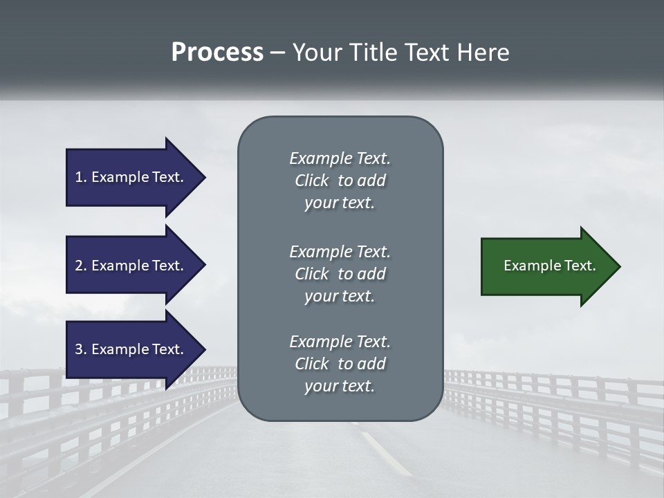 A Bridge With A Cloudy Sky In The Background PowerPoint Template