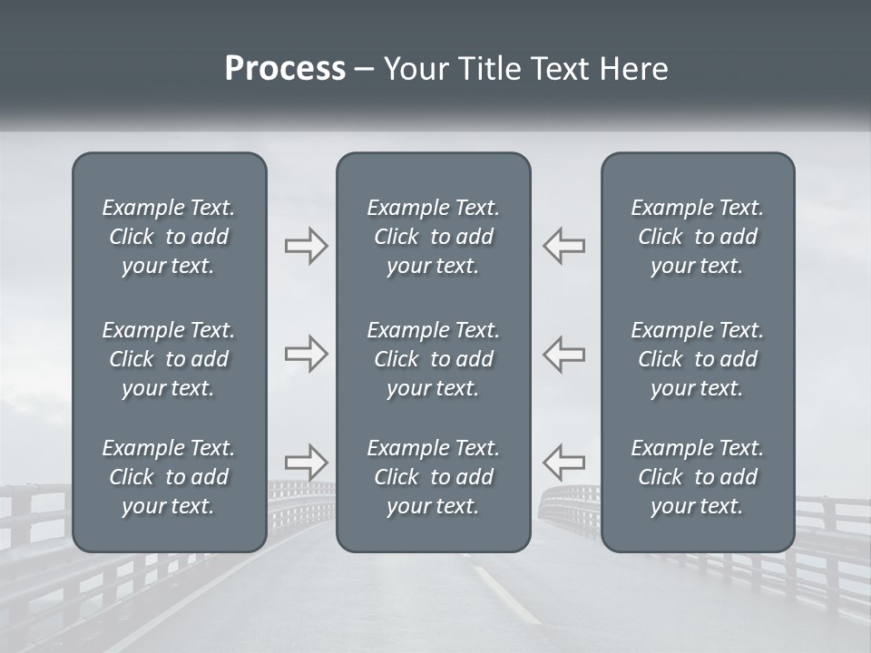 A Bridge With A Cloudy Sky In The Background PowerPoint Template