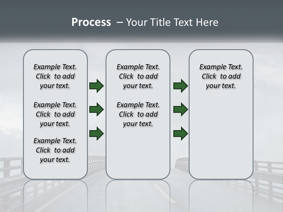 A Bridge With A Cloudy Sky In The Background PowerPoint Template