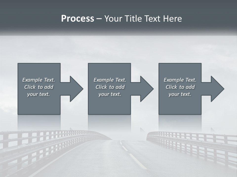 A Bridge With A Cloudy Sky In The Background PowerPoint Template