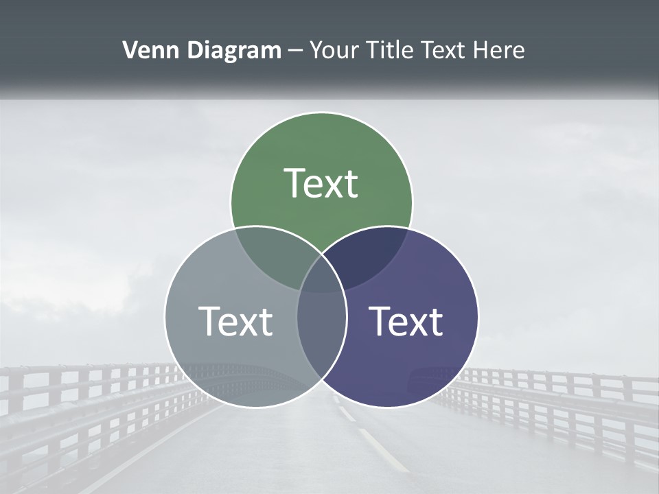 A Bridge With A Cloudy Sky In The Background PowerPoint Template