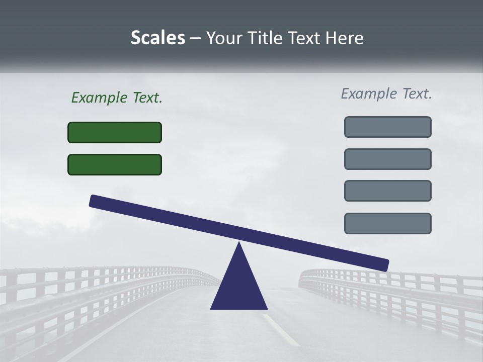 A Bridge With A Cloudy Sky In The Background PowerPoint Template