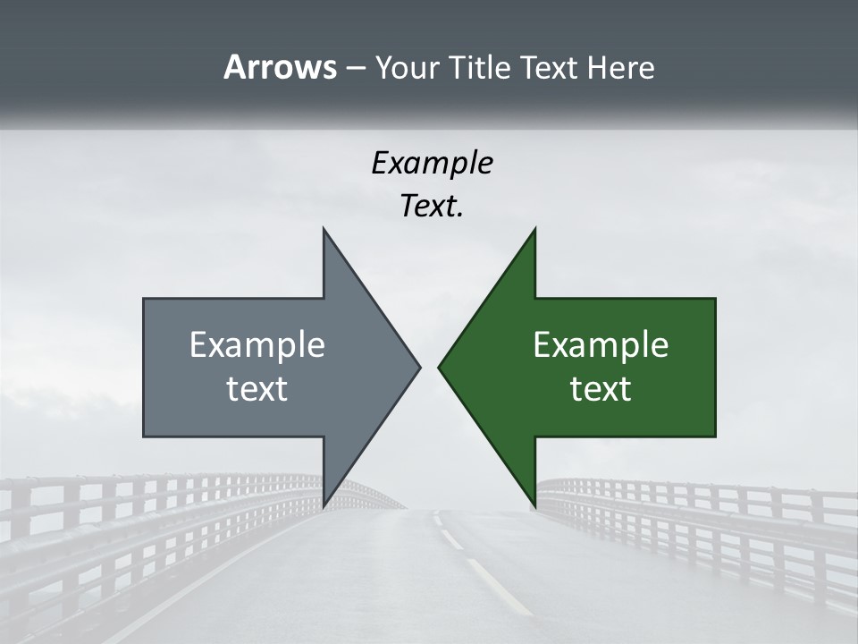 A Bridge With A Cloudy Sky In The Background PowerPoint Template