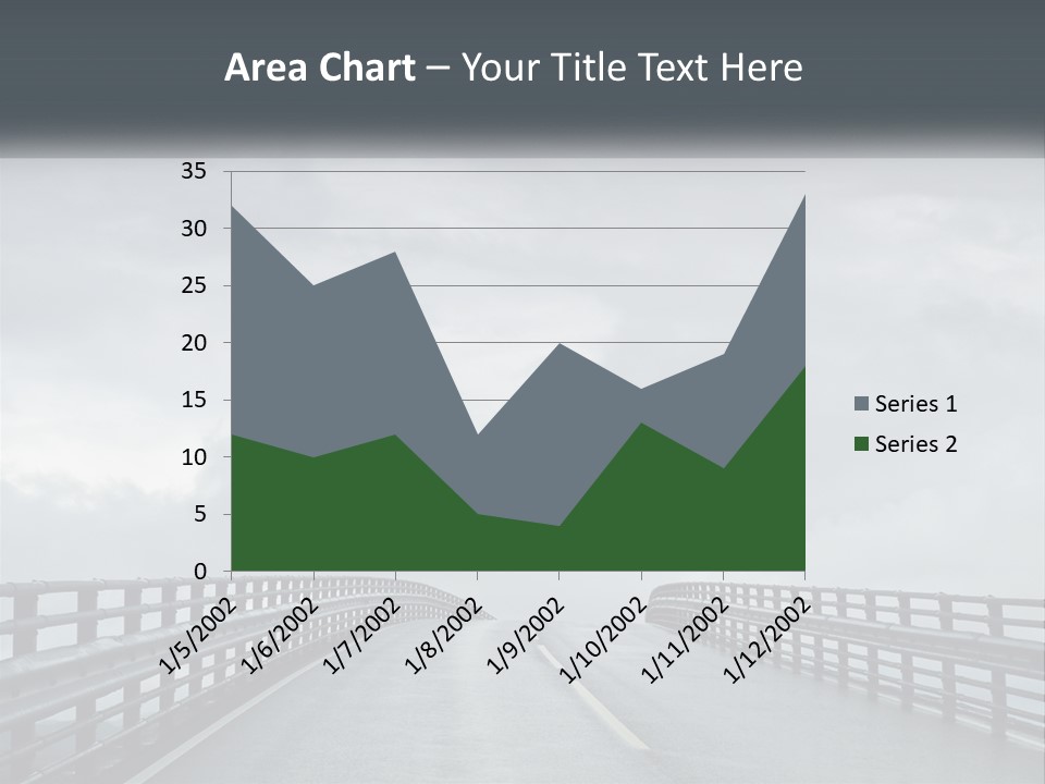 A Bridge With A Cloudy Sky In The Background PowerPoint Template