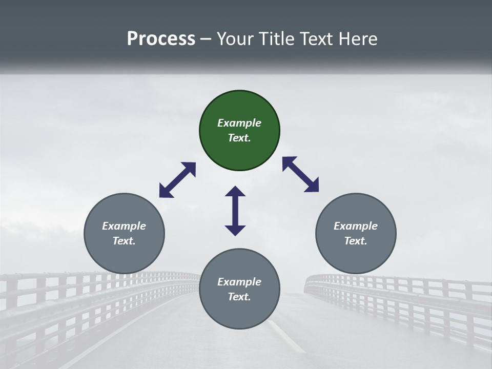 A Bridge With A Cloudy Sky In The Background PowerPoint Template