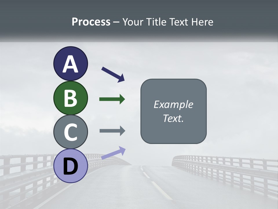 A Bridge With A Cloudy Sky In The Background PowerPoint Template