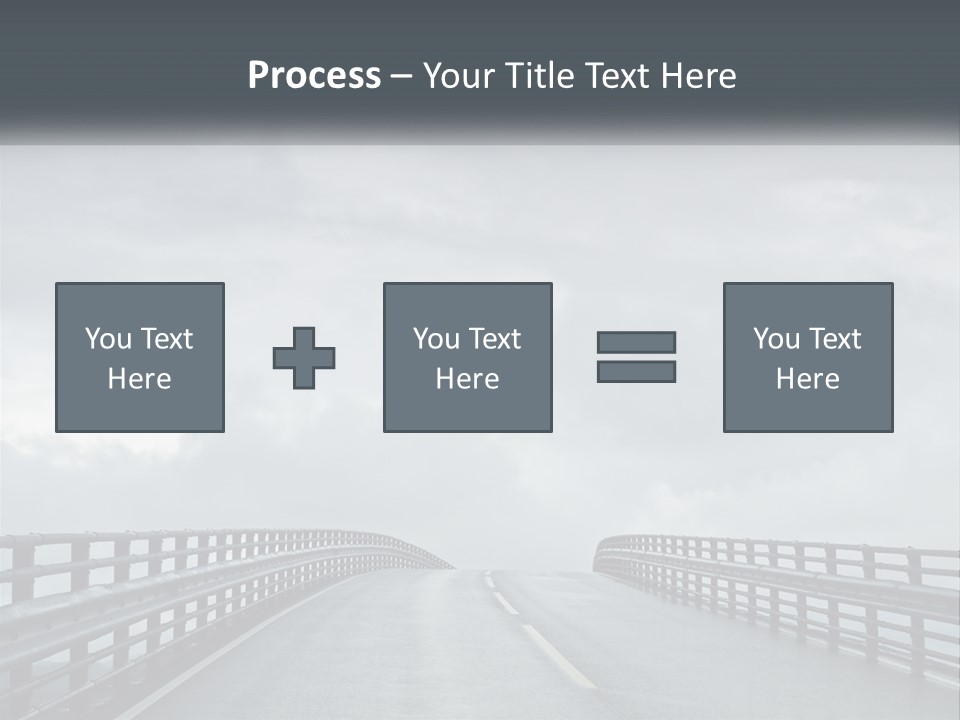 A Bridge With A Cloudy Sky In The Background PowerPoint Template