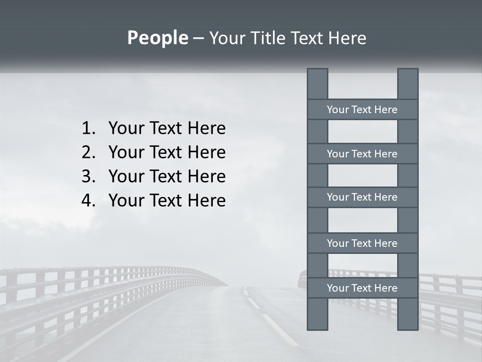 A Bridge With A Cloudy Sky In The Background PowerPoint Template