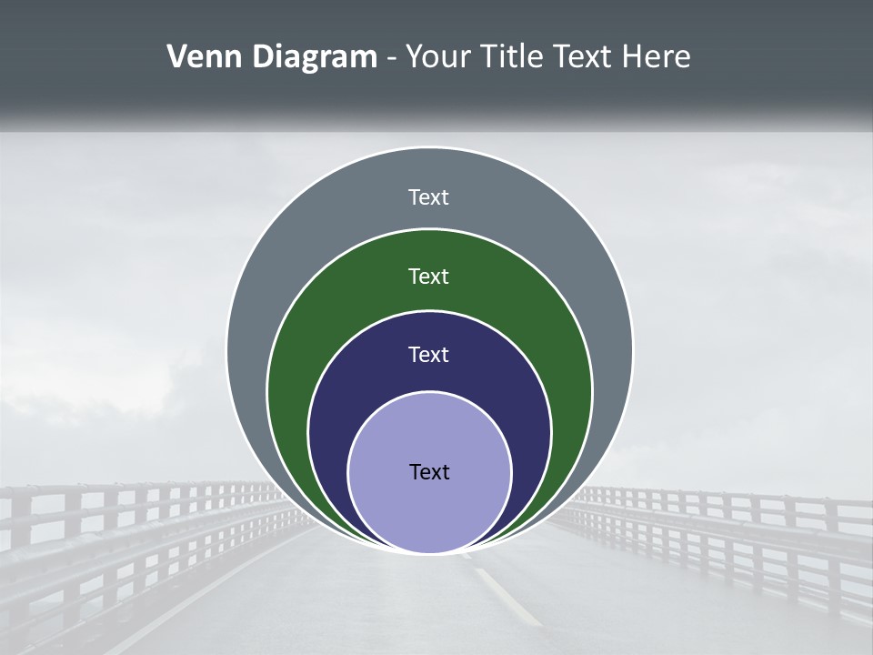 A Bridge With A Cloudy Sky In The Background PowerPoint Template