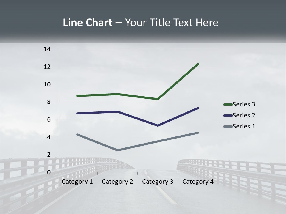 A Bridge With A Cloudy Sky In The Background PowerPoint Template