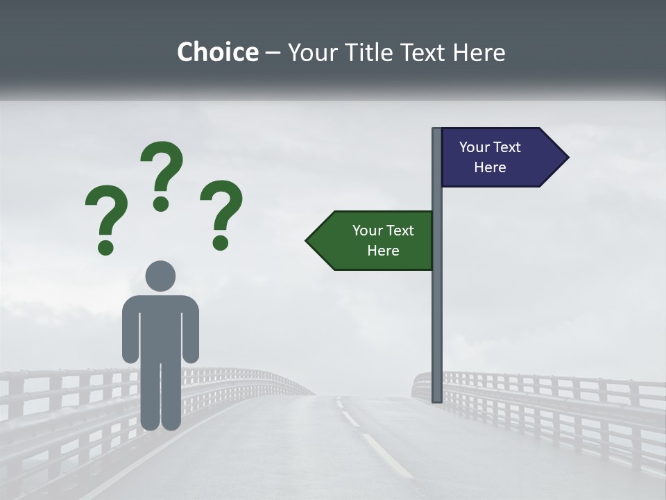 A Bridge With A Cloudy Sky In The Background PowerPoint Template