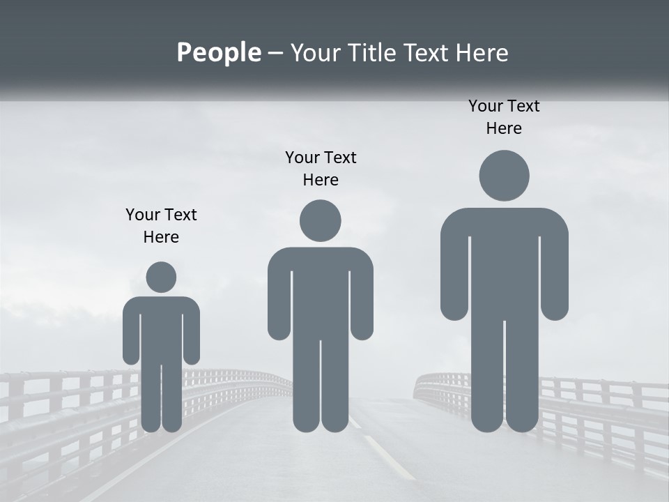 A Bridge With A Cloudy Sky In The Background PowerPoint Template