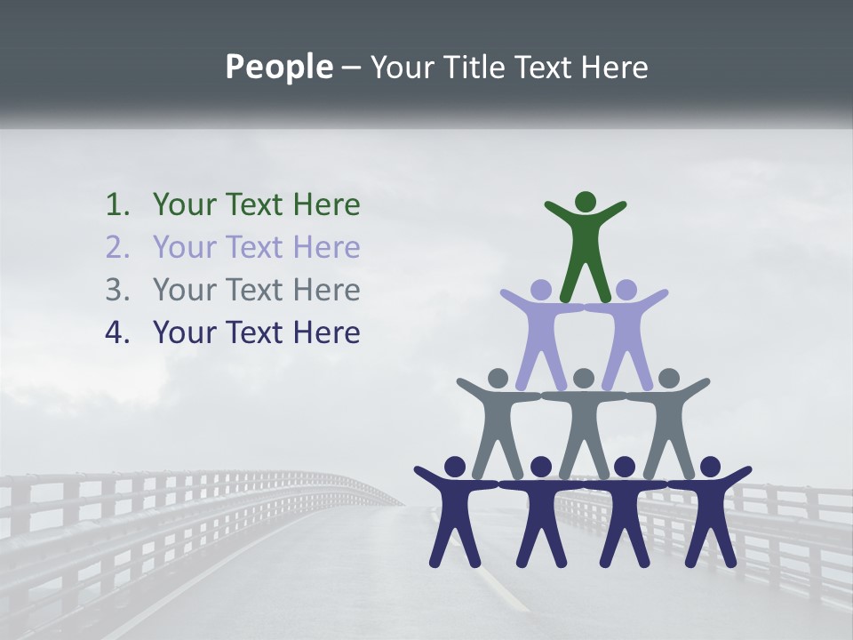 A Bridge With A Cloudy Sky In The Background PowerPoint Template