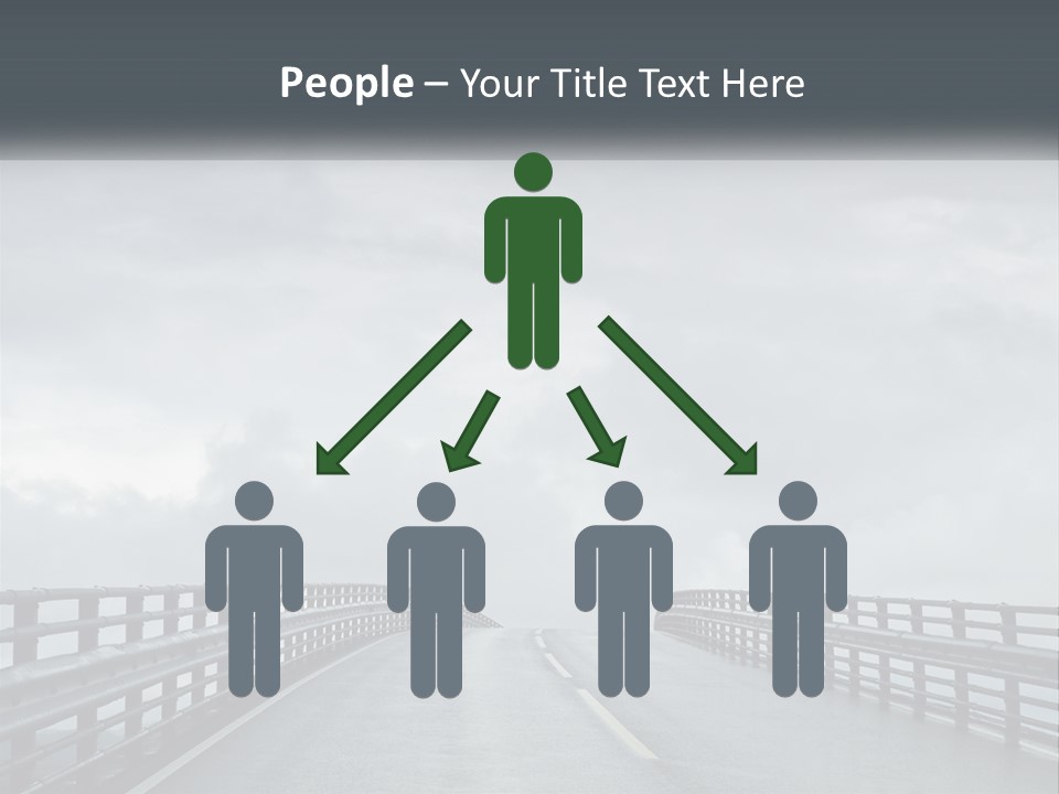 A Bridge With A Cloudy Sky In The Background PowerPoint Template