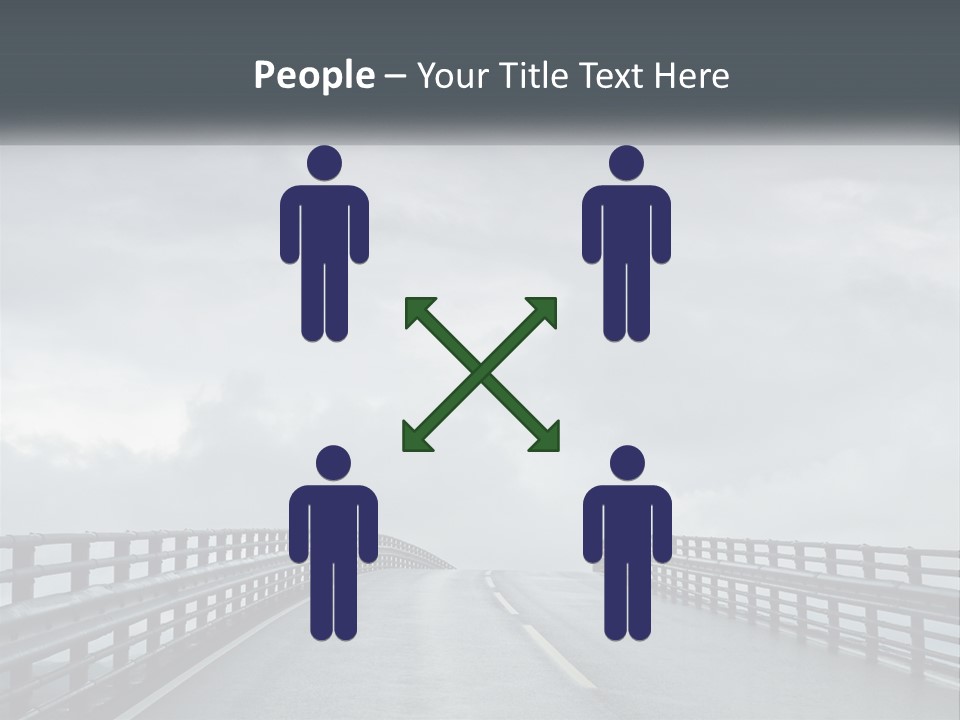 A Bridge With A Cloudy Sky In The Background PowerPoint Template