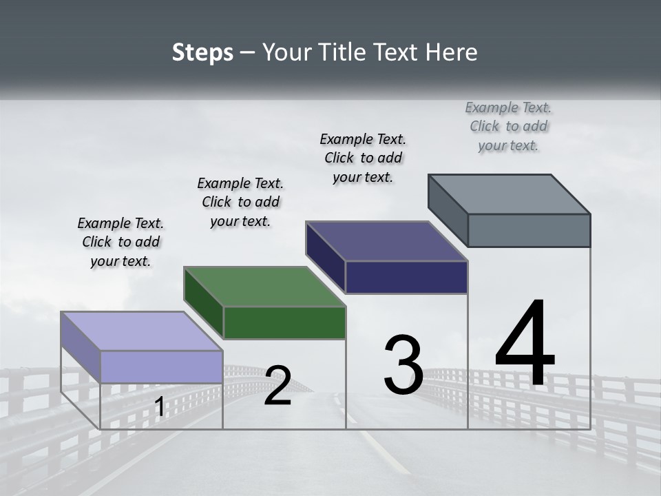 A Bridge With A Cloudy Sky In The Background PowerPoint Template