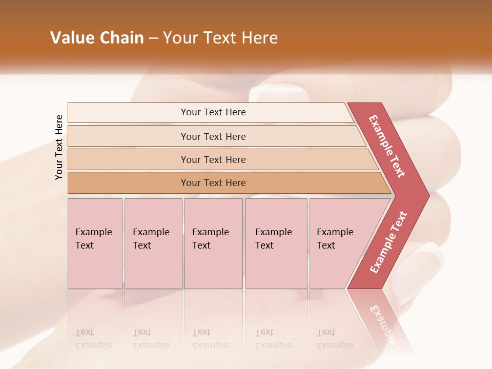 A Woman's Hands With A Manicure Holding Another Woman's Hand PowerPoint Template