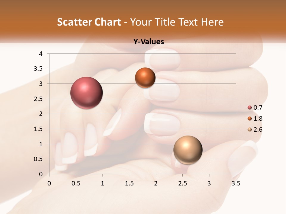A Woman's Hands With A Manicure Holding Another Woman's Hand PowerPoint Template