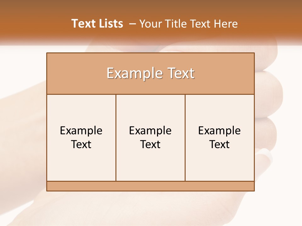 A Woman's Hands With A Manicure Holding Another Woman's Hand PowerPoint Template
