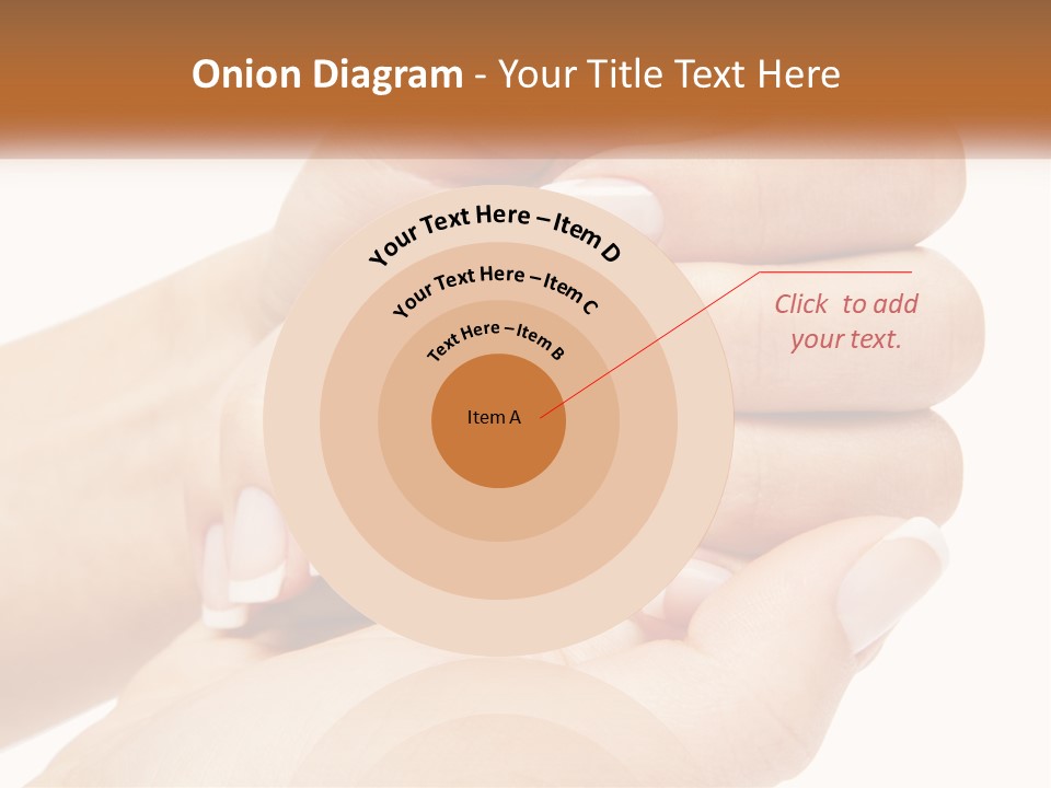 A Woman's Hands With A Manicure Holding Another Woman's Hand PowerPoint Template