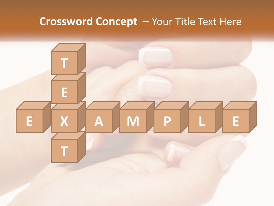 A Woman's Hands With A Manicure Holding Another Woman's Hand PowerPoint Template