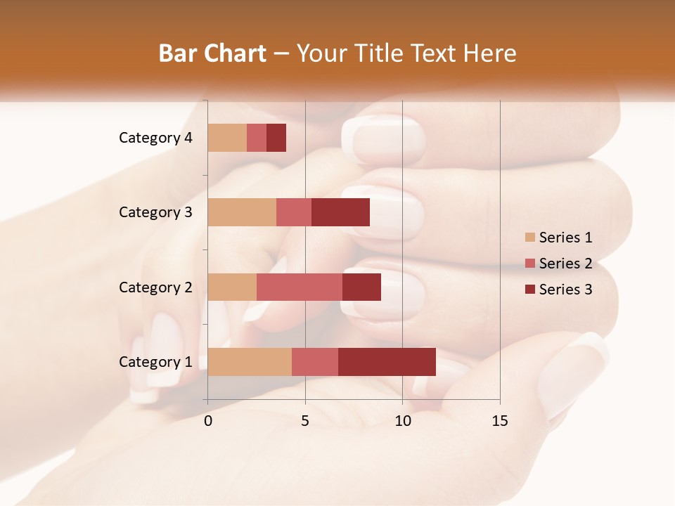 A Woman's Hands With A Manicure Holding Another Woman's Hand PowerPoint Template