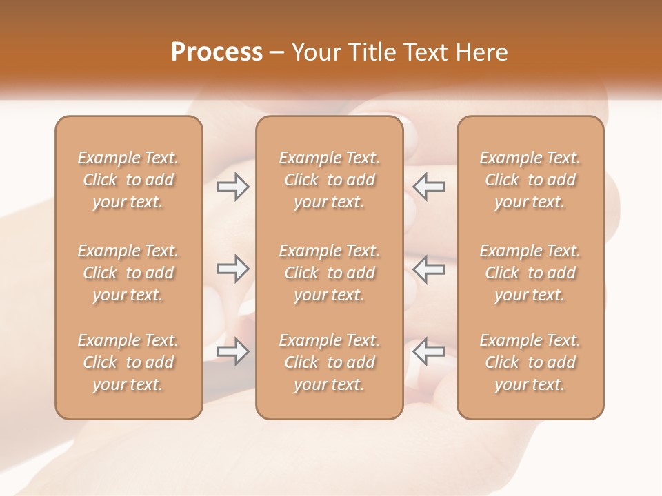 A Woman's Hands With A Manicure Holding Another Woman's Hand PowerPoint Template
