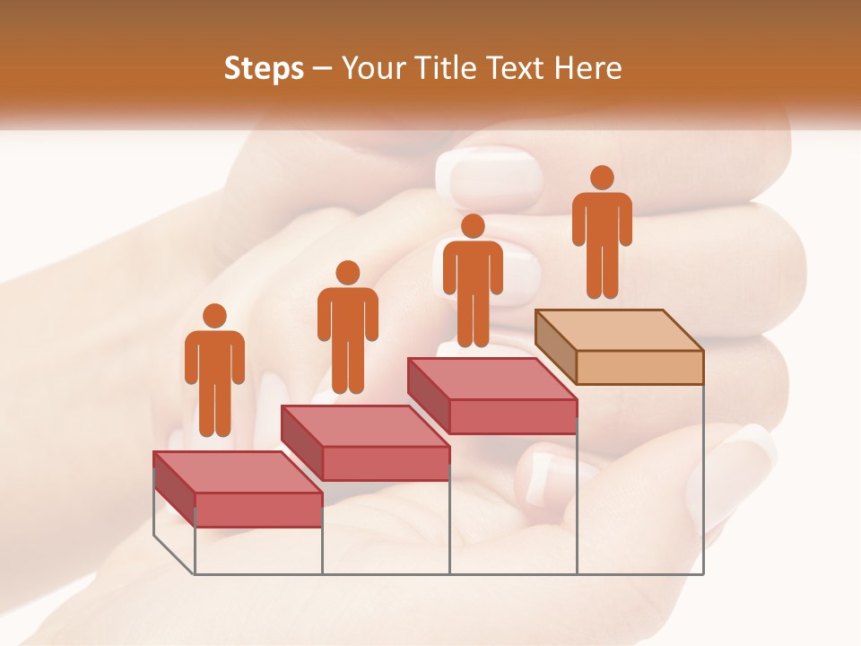 A Woman's Hands With A Manicure Holding Another Woman's Hand PowerPoint Template