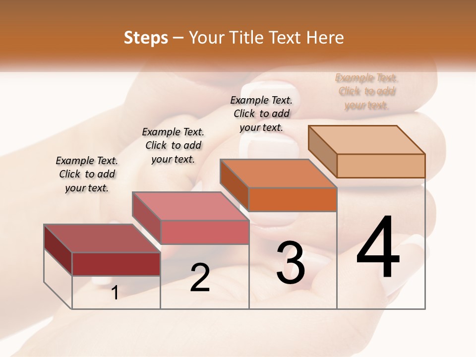 A Woman's Hands With A Manicure Holding Another Woman's Hand PowerPoint Template