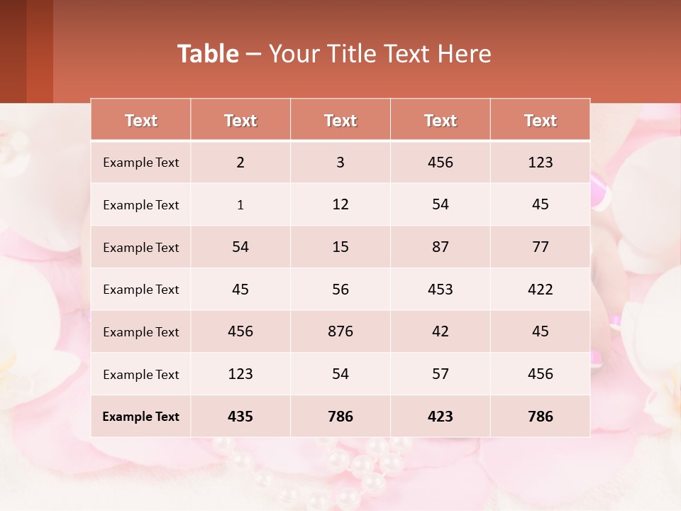 A Woman's Feet With Pink And White Nail Polish PowerPoint Template