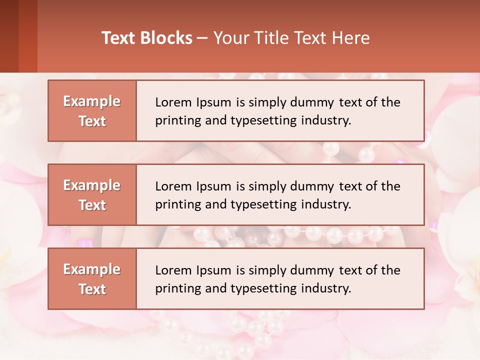 A Woman's Feet With Pink And White Nail Polish PowerPoint Template