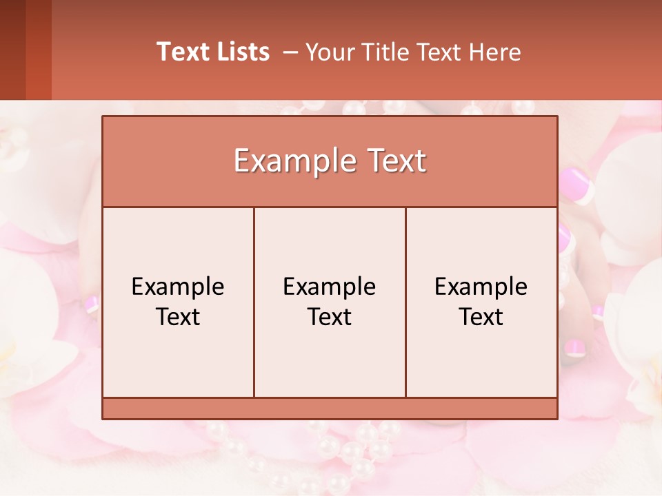 A Woman's Feet With Pink And White Nail Polish PowerPoint Template