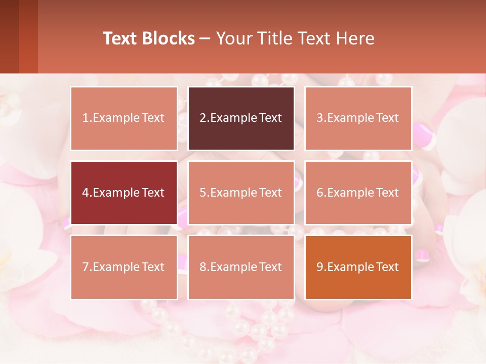 A Woman's Feet With Pink And White Nail Polish PowerPoint Template