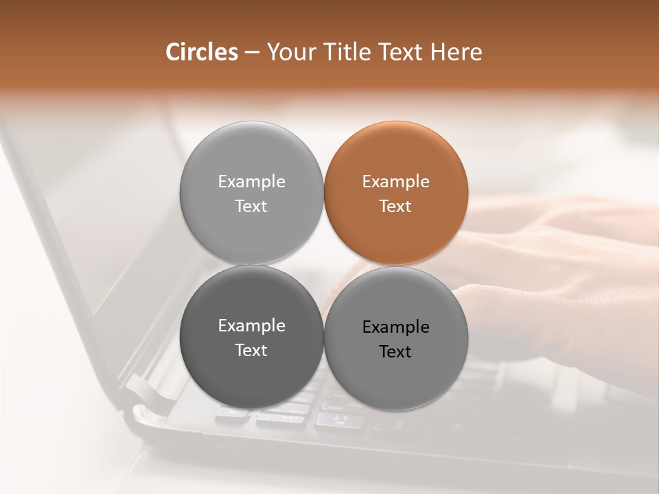 A Person Typing On A Laptop On A Table PowerPoint Template