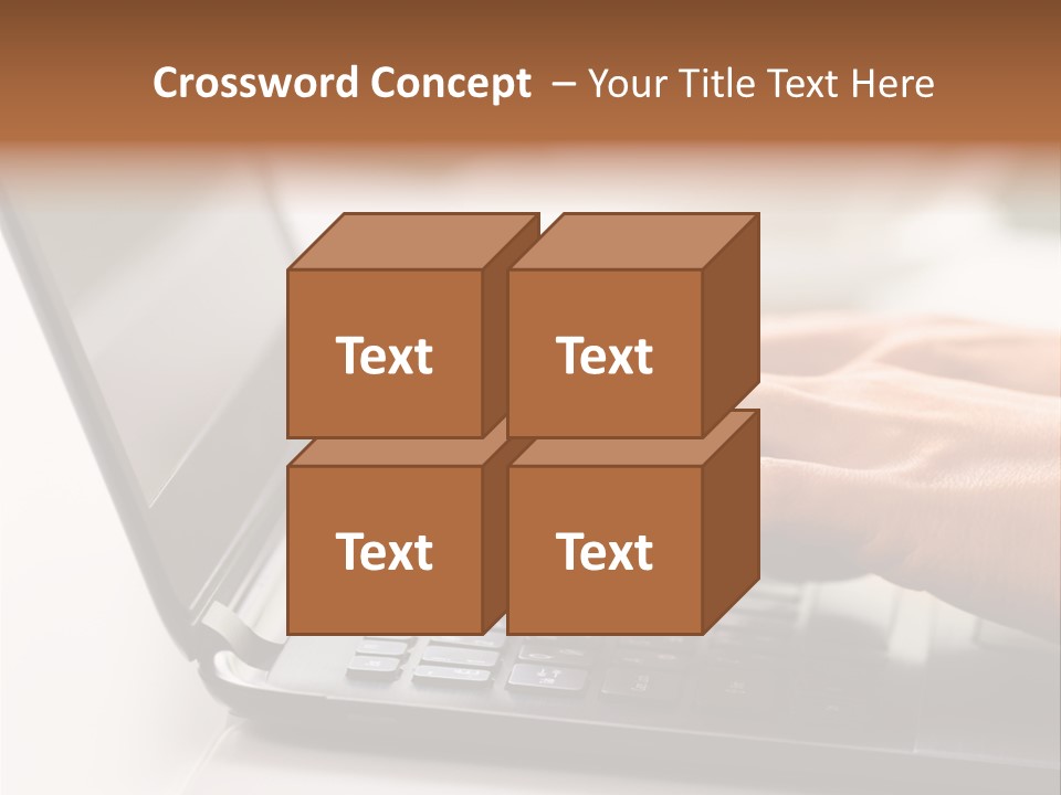 A Person Typing On A Laptop On A Table PowerPoint Template