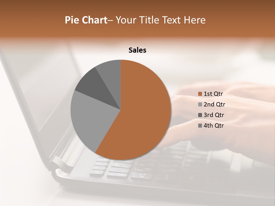 A Person Typing On A Laptop On A Table PowerPoint Template