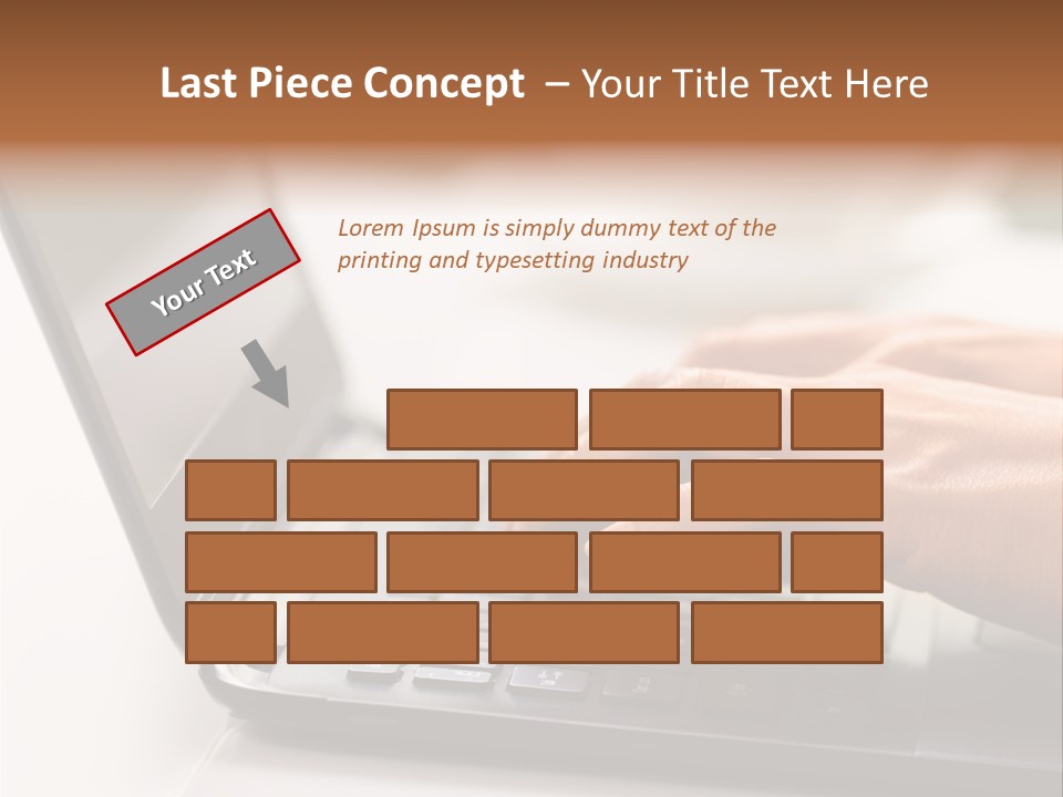 A Person Typing On A Laptop On A Table PowerPoint Template