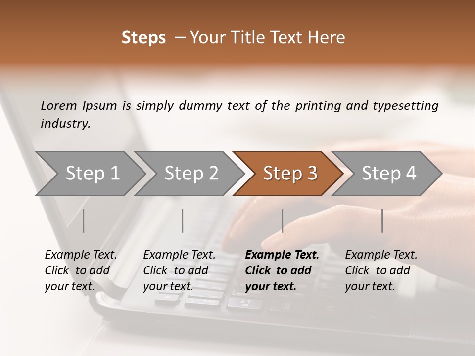 A Person Typing On A Laptop On A Table PowerPoint Template
