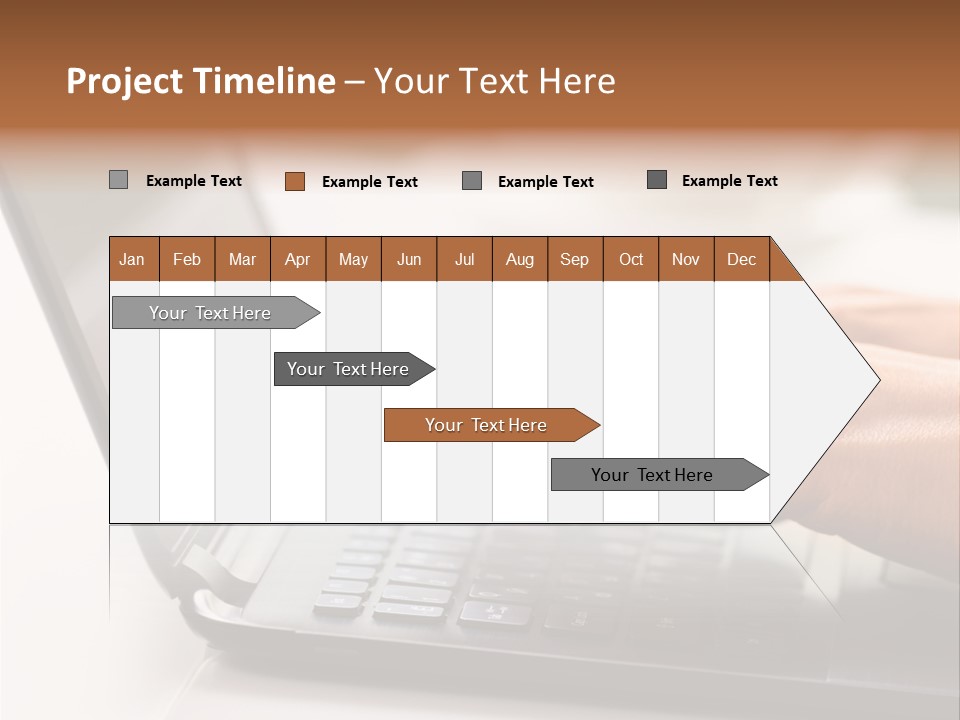 A Person Typing On A Laptop On A Table PowerPoint Template