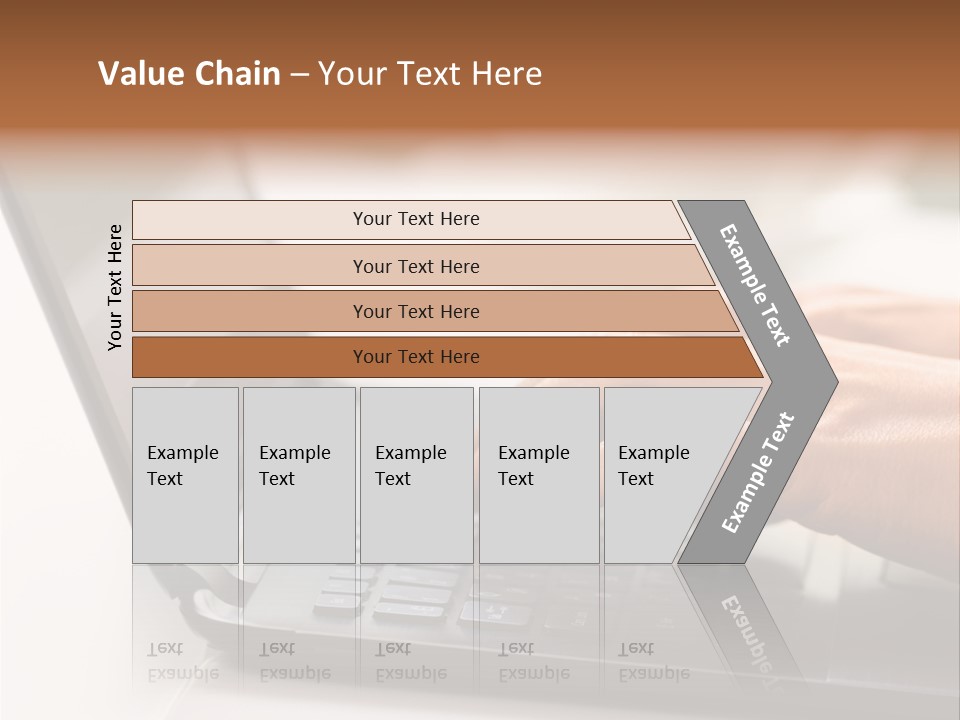 A Person Typing On A Laptop On A Table PowerPoint Template