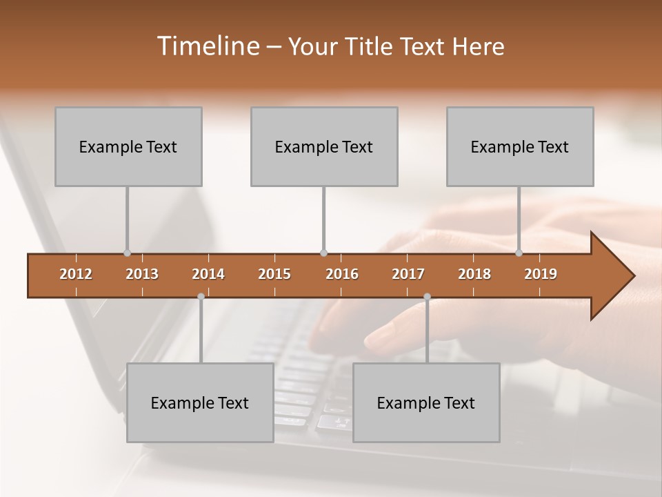 A Person Typing On A Laptop On A Table PowerPoint Template