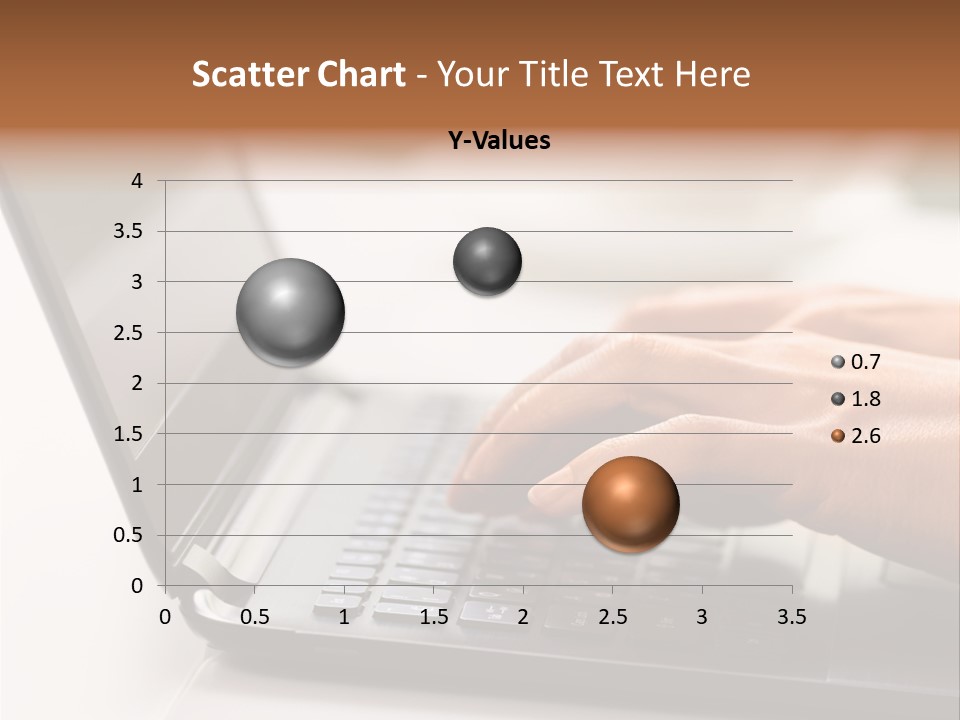 A Person Typing On A Laptop On A Table PowerPoint Template
