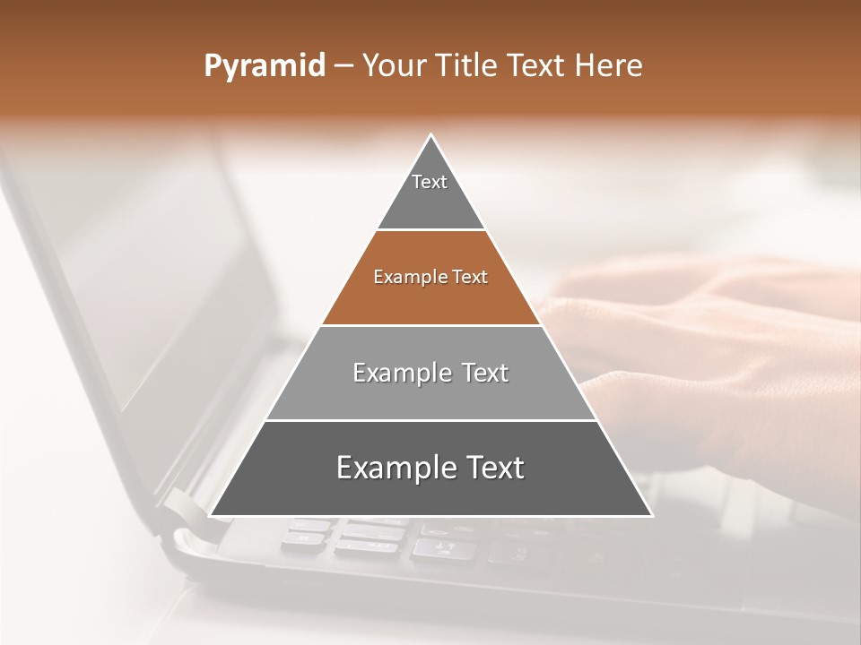 A Person Typing On A Laptop On A Table PowerPoint Template