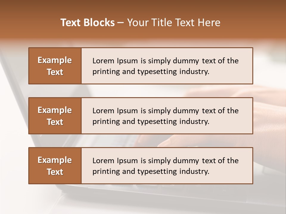 A Person Typing On A Laptop On A Table PowerPoint Template