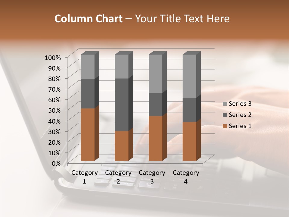 A Person Typing On A Laptop On A Table PowerPoint Template