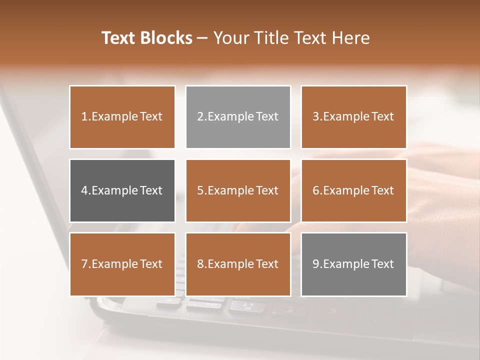 A Person Typing On A Laptop On A Table PowerPoint Template